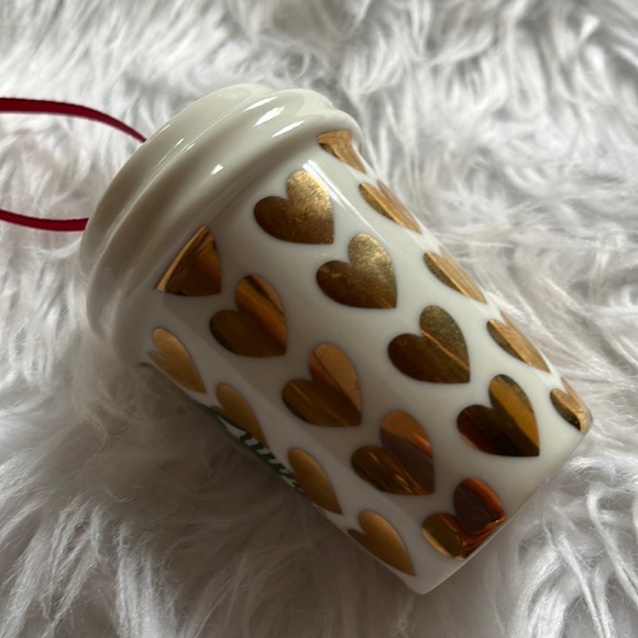 Starbucks Holiday Hearts Mug Ornament - Picture 4 of 9